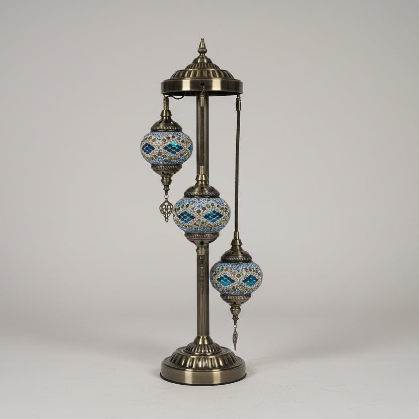 Turkish Mosaic Electric Lamp 3 Tier - 16 MORROCCAN LAMP at World Of Decor NZ
