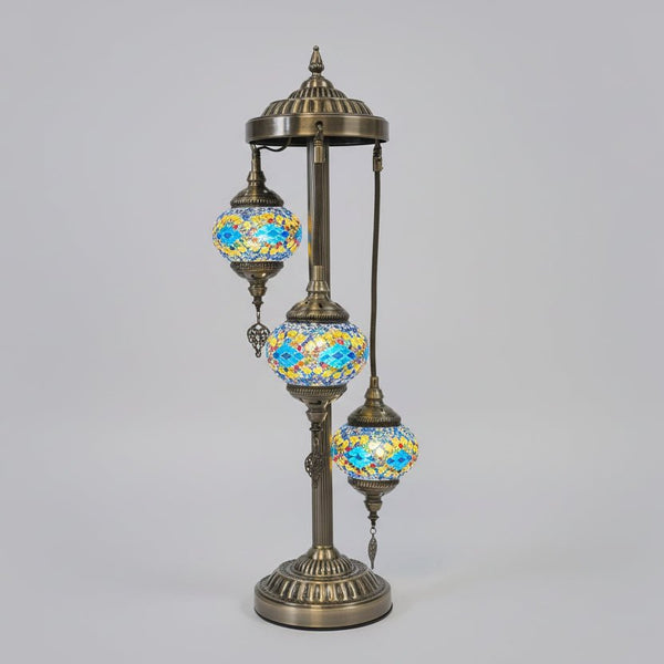 Turkish Mosaic Electric Lamp 3 Tier - 16 MORROCCAN LAMP at World Of Decor NZ