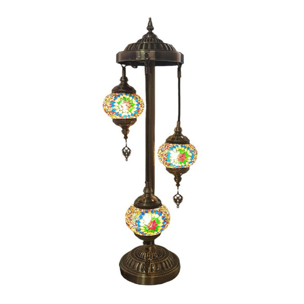 Turkish Mosaic Electric Lamp 3 Tier - 7 MORROCCAN LAMP at World Of Decor NZ