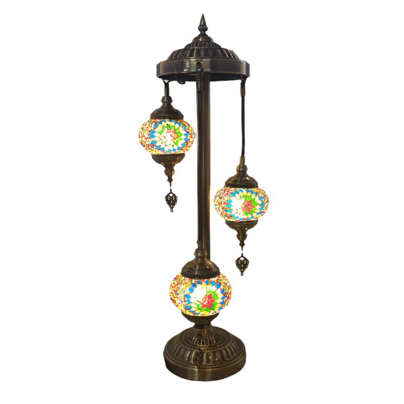 Turkish Mosaic Electric Lamp 3 Tier - 7 MORROCCAN LAMP at World Of Decor NZ