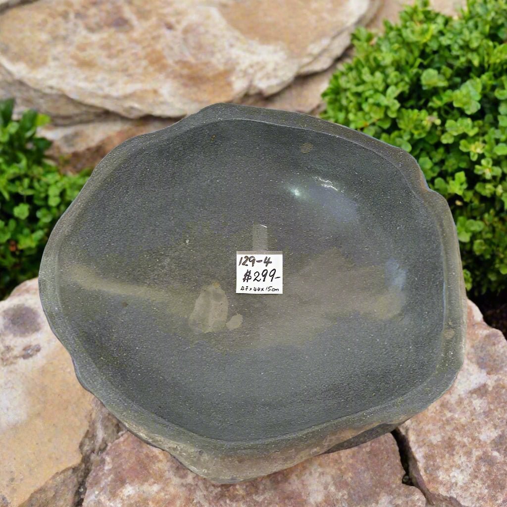 Volcano Stone Bird Bath Bowl 129 - 4 VOLCANIC ROCK at World Of Decor NZ