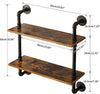 Wall 2 Shelve - Industrial Home Accessories at World Of Decor NZ