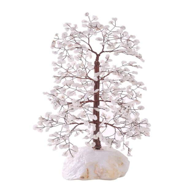 White Jade Crystal Tree White Jade Base 33cm CRYSTAL at World Of Decor NZ