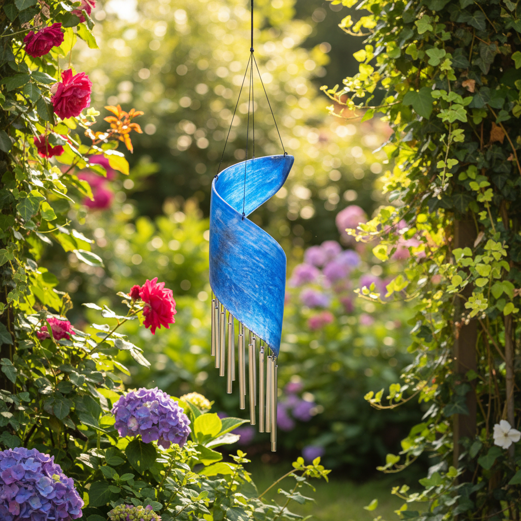 Windspinner Chime-Bluewash Windchimes & Outdoors at World Of Decor NZ