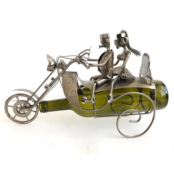 Wine Bottle Holder Couple Collectibles/Novelties/Wheels at World Of Decor NZ