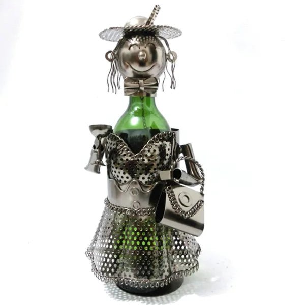 Wine Bottle Holder Lady With Handbag Collectibles/Novelties/Wheels at World Of Decor NZ