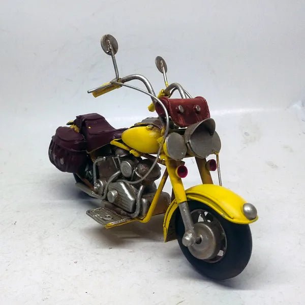 Yellow Motorbike With Saddlebags Collectibles/Novelties/Wheels at World Of Decor NZ