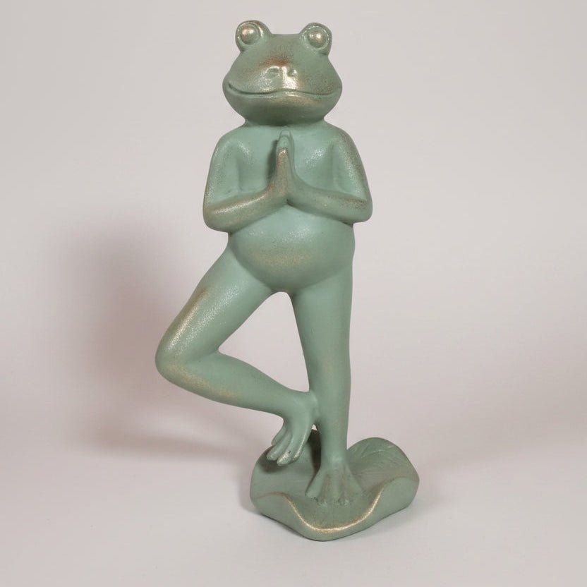 Yoga Frog Greeting Poly Resin Figurines & Animals at World Of Decor NZ