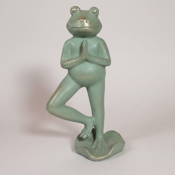Yoga Frog Greeting Poly Resin Figurines & Animals at World Of Decor NZ
