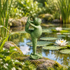 Yoga Frog Leg Up Poly Resin Figurines & Animals at World Of Decor NZ