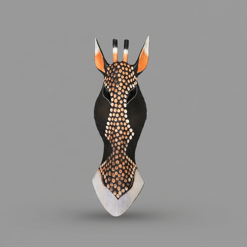 Zebra Face Wall Hanging 50cm Brown & Black WALLHANGING at World Of Decor NZ