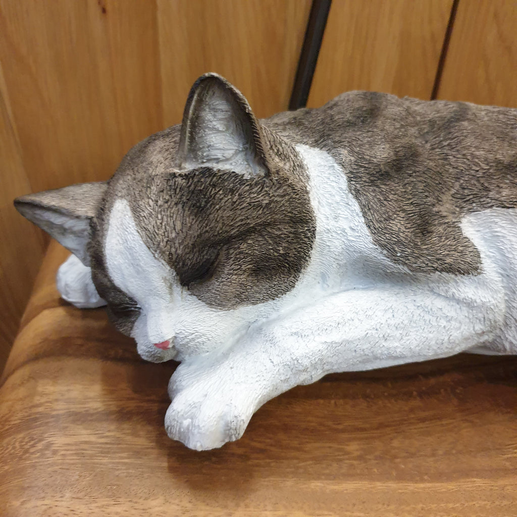 Sleeping Cat Poly Resin Figurines & Animals at World Of Decor NZ