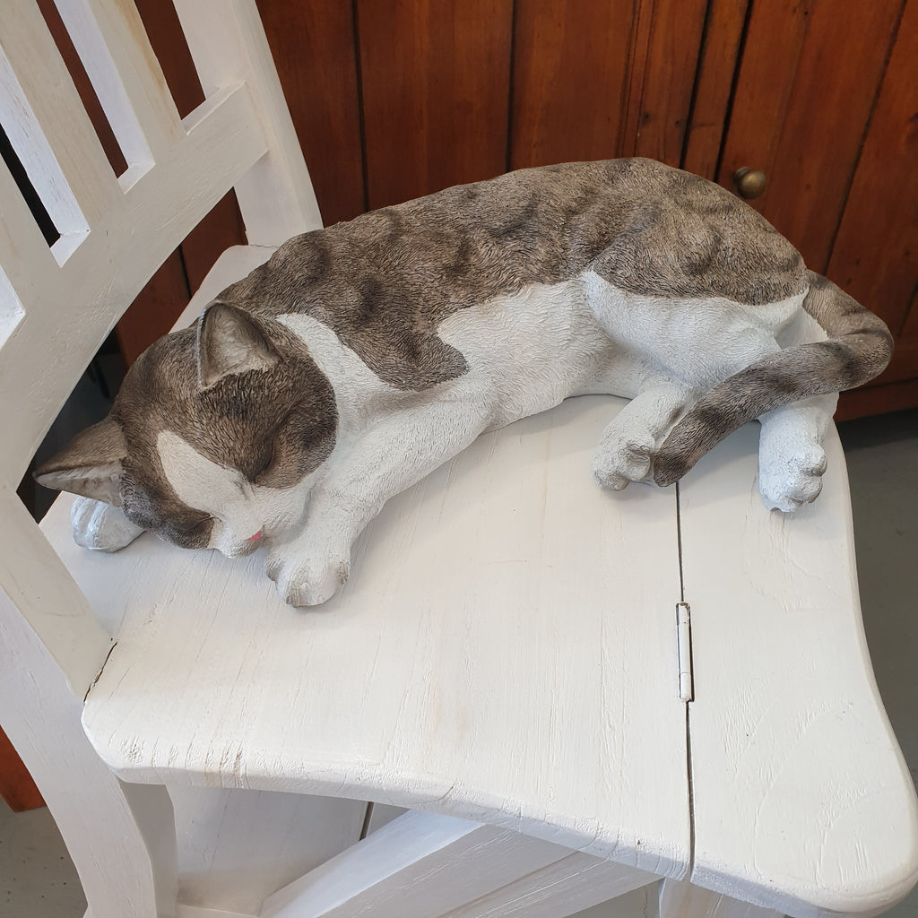Sleeping Cat Poly Resin Figurines & Animals at World Of Decor NZ