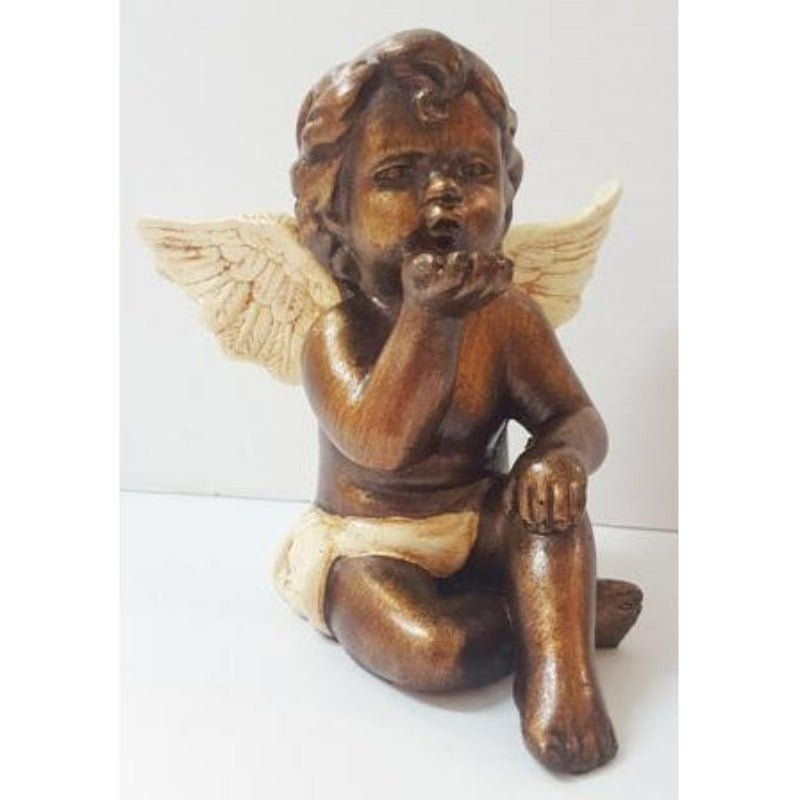 Fairy Angel Blowing A Kiss Statue/ Sculpture - Cream SCULPTURE/ORNAMENT & ANIMAL at World Of Decor NZ