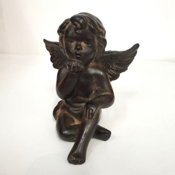 Fairy Angel Blowing A Kiss Statue/ Sculpture - Stone at World Of Decor NZ