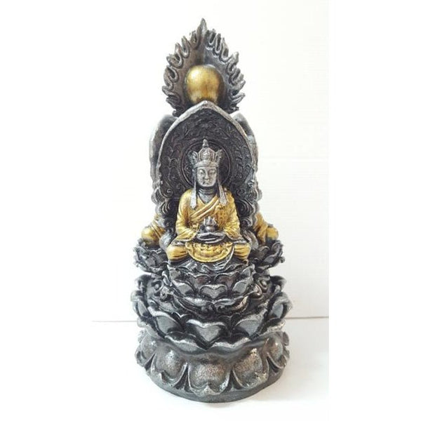3 Buddhas On Lotus-Silver at World Of Decor NZ