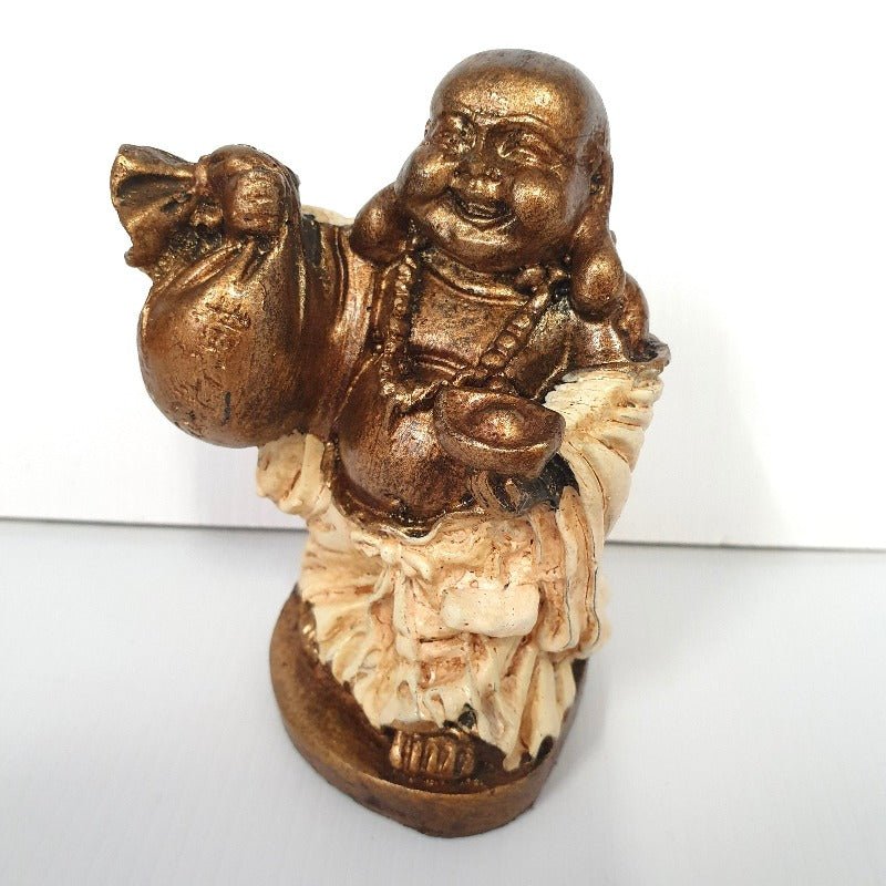 Happy Buddha With A Gold Sack Poly Resin Buddhas at World Of Decor NZ