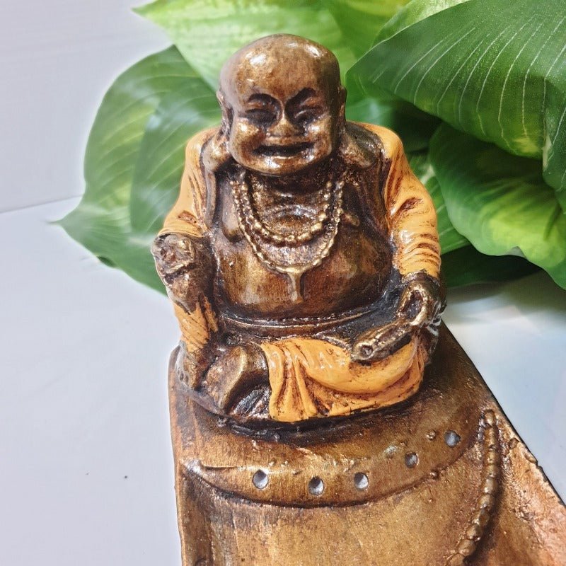 Happy Buddha Incense Holder Candle,Tealight & Incense Holders at World Of Decor NZ