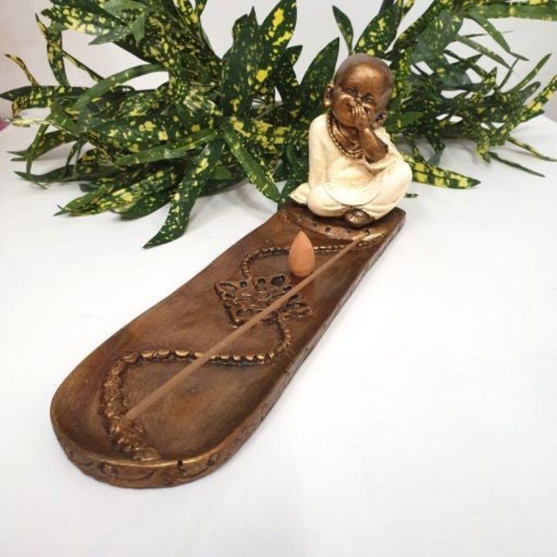 Monk Speak No Evil Incense Holder Candle,Tealight & Incense Holders at World Of Decor NZ