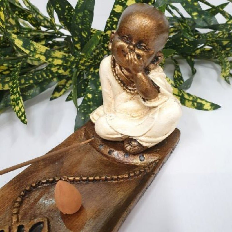 Monk Speak No Evil Incense Holder Candle,Tealight & Incense Holders at World Of Decor NZ