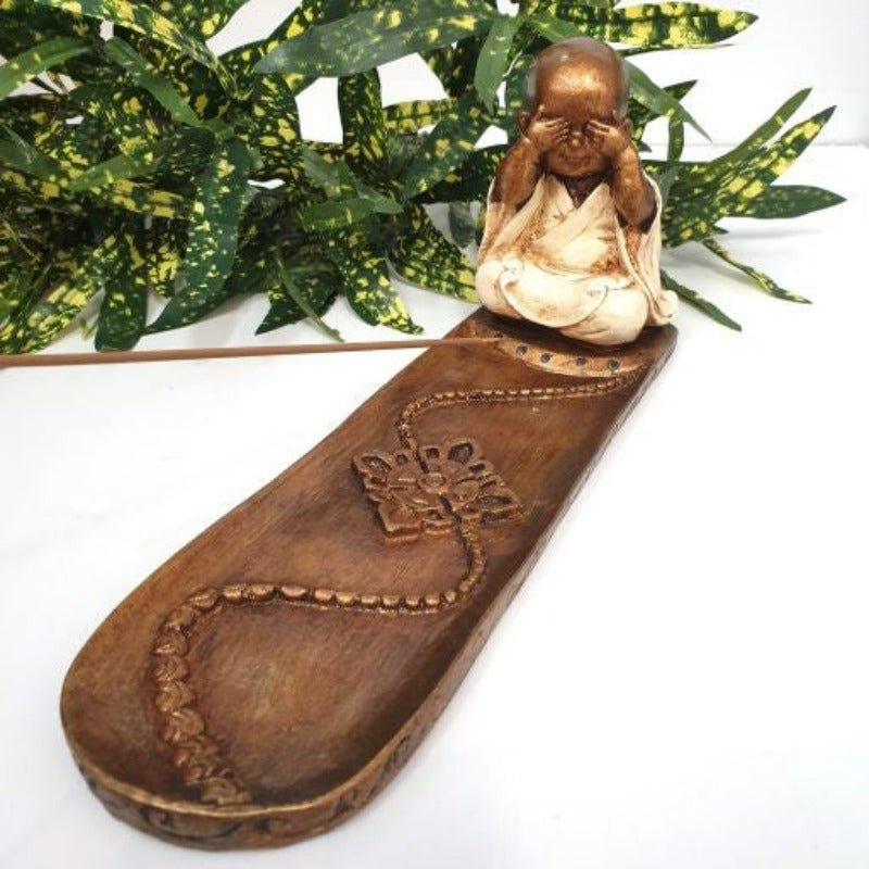 Monk See No Evil Incense Holder Candle,Tealight & Incense Holders at World Of Decor NZ