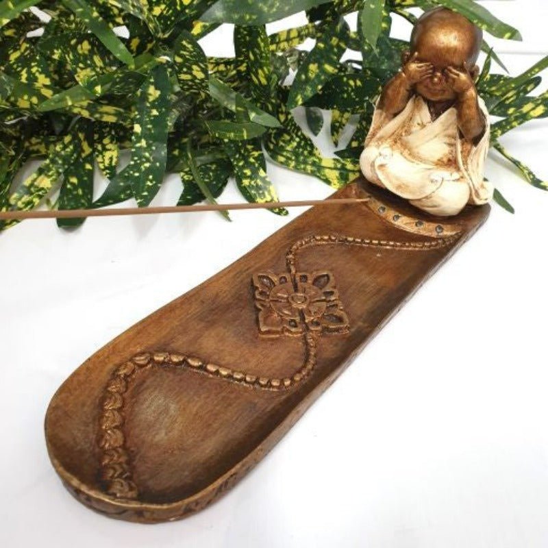 Monk See No Evil Incense Holder Candle,Tealight & Incense Holders at World Of Decor NZ