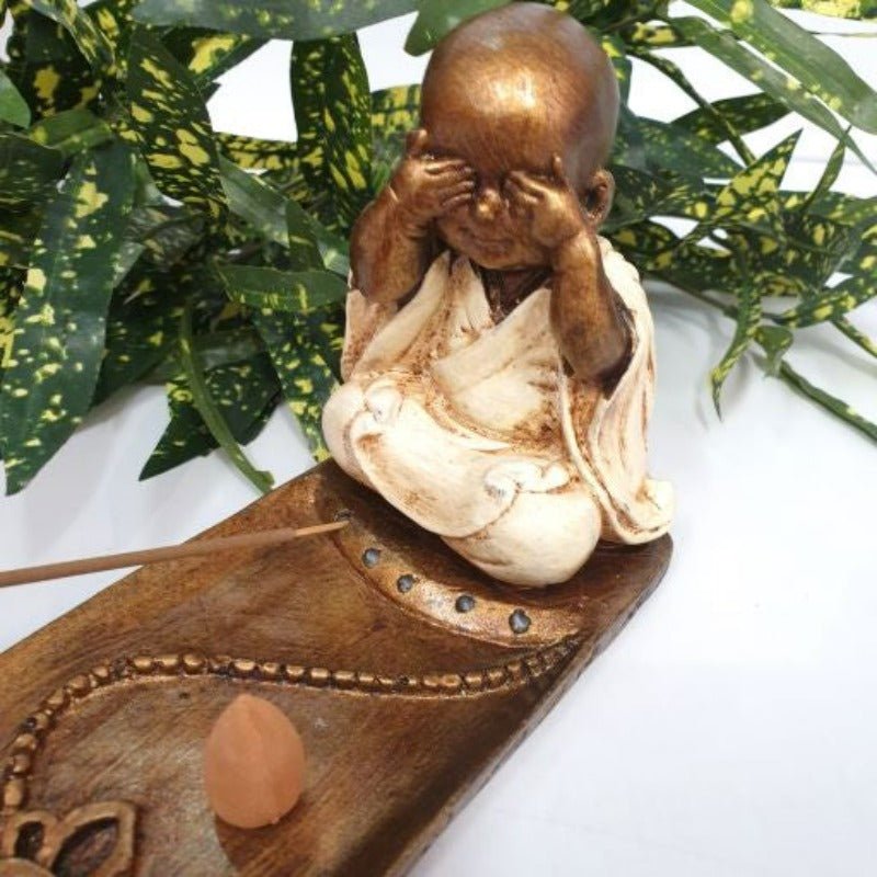 Monk See No Evil Incense Holder Candle,Tealight & Incense Holders at World Of Decor NZ