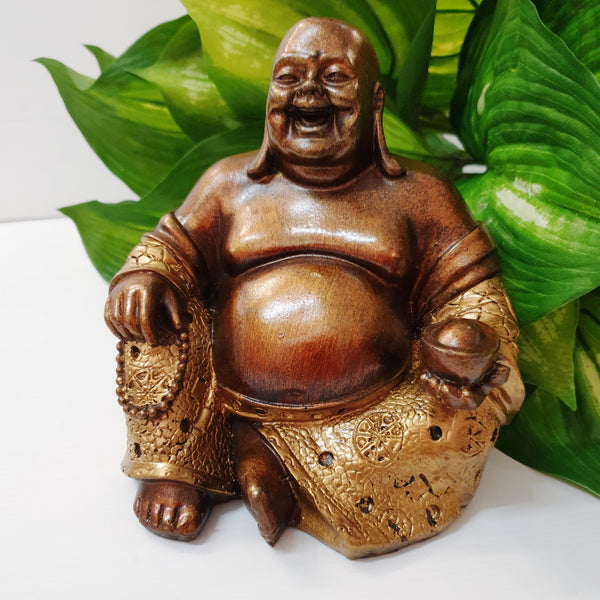 Happy Buddha Holding Ingot at World Of Decor NZ