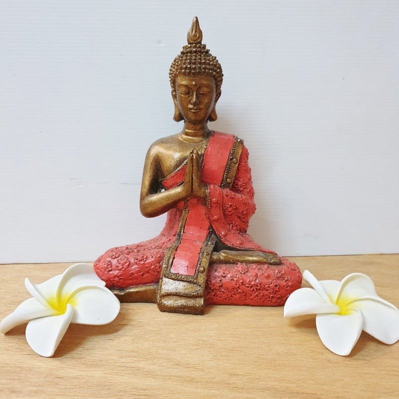 Greeting Buddha - Red at World Of Decor NZ