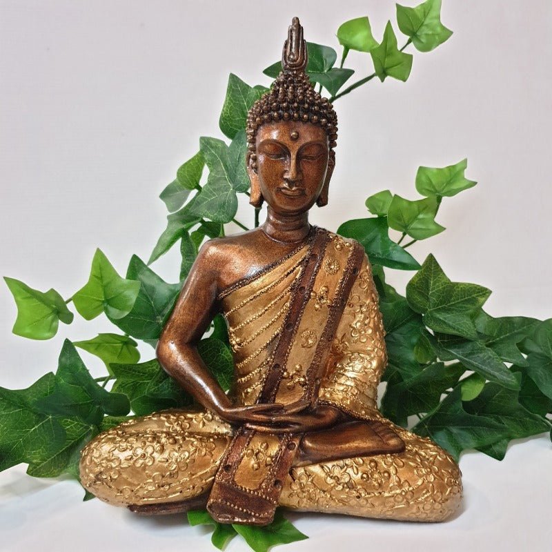Meditating Thai Buddha Statue - Yellow BUDDHA at World Of Decor NZ
