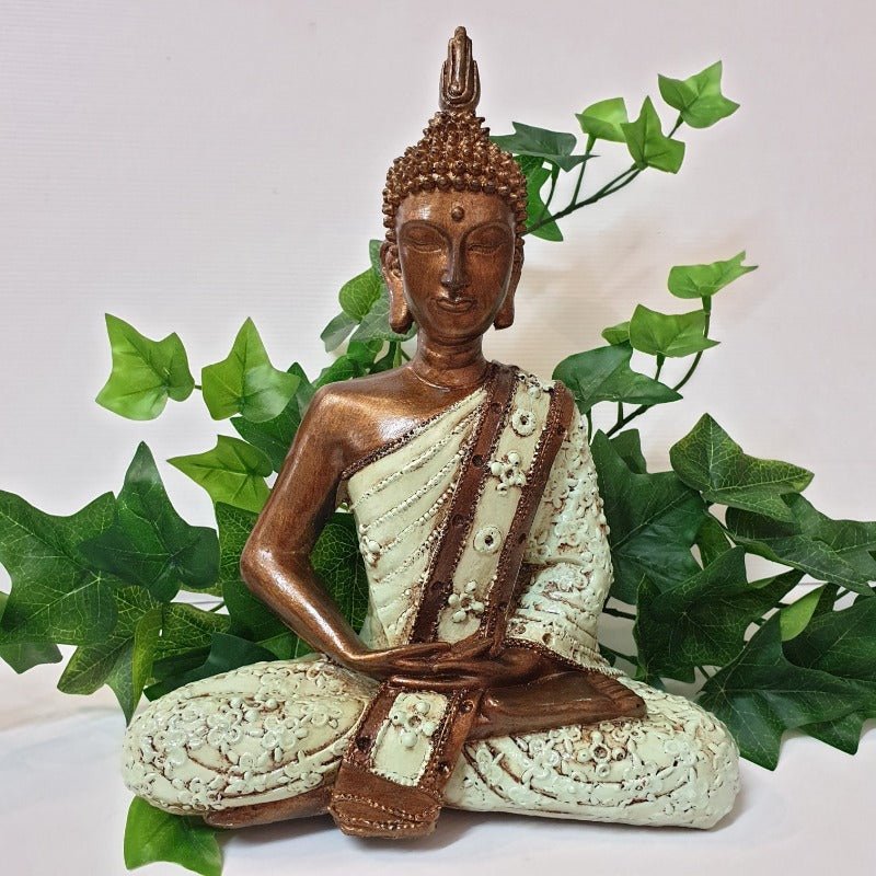 Meditating Thai Buddha Statue - Yellow BUDDHA at World Of Decor NZ