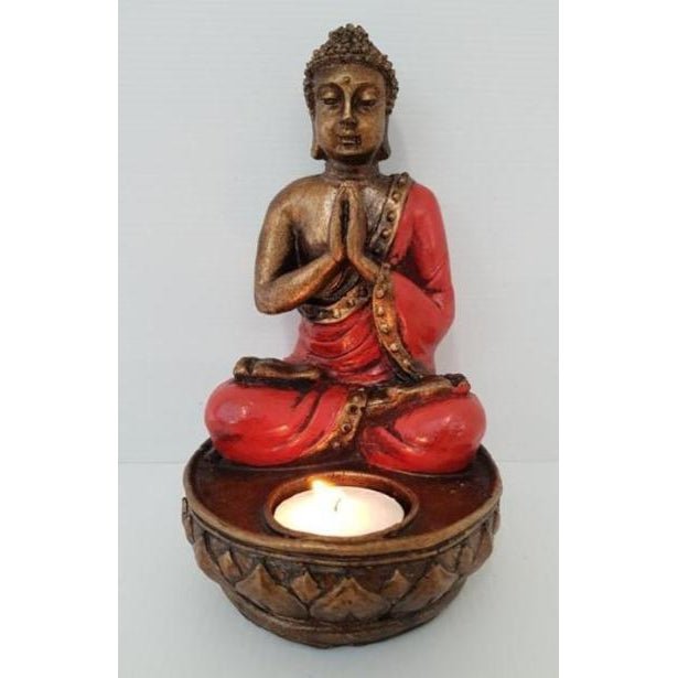 Buddha Tealight Holder Gold Candle,Tealight & Incense Holders at World Of Decor NZ