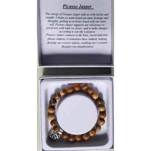 Picasso Jasper Bracelet CRYSTAL at World Of Decor NZ