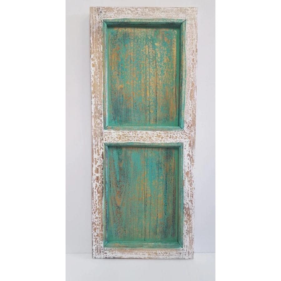 Window Shutter Full - Blue/Turquoise WALL DECOR at World Of Decor NZ