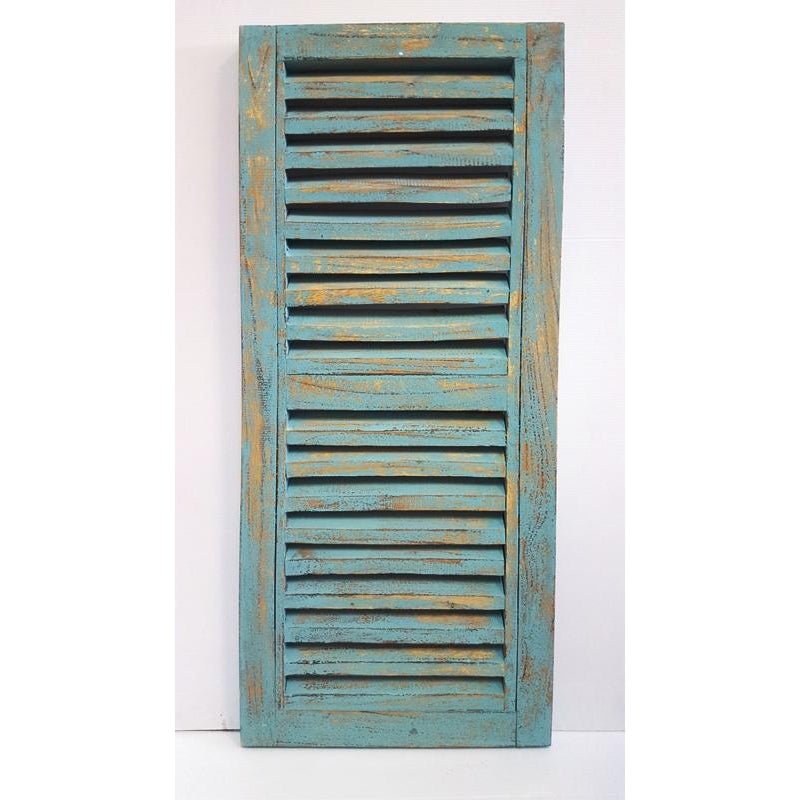 Window Shutter Slab - Power Blue WALL DECOR at World Of Decor NZ