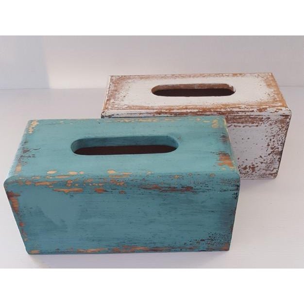 Tissue Box Cover-Rustic Turquoise at World Of Decor NZ