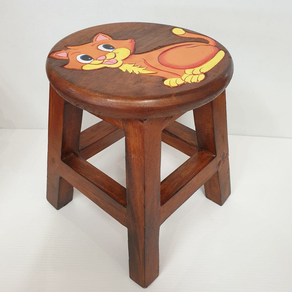 Kids Wooden Stool Kitty Furniture at World Of Decor NZ