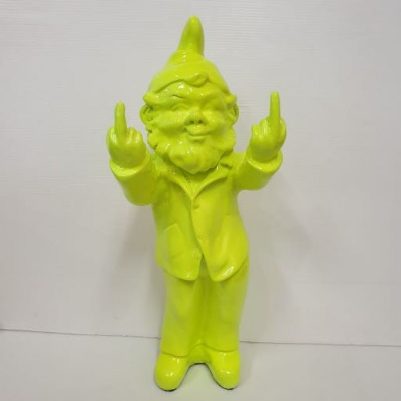 Double Finger Gnome - Green Poly Resin Figurines & Animals at World Of Decor NZ