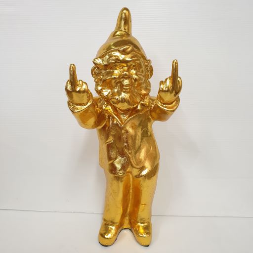 Double Finger Gnome-Gold at World Of Decor NZ
