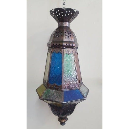 Moroccan Lamp Flower Bell Drop Multicolor at World Of Decor NZ