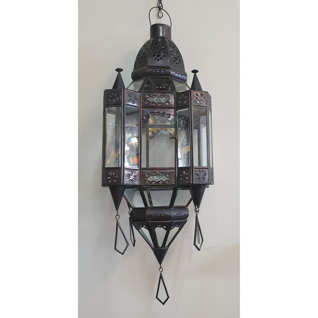 Morroccan Lamp 4 Sided Foster 45cm MORROCCAN LAMP at World Of Decor NZ