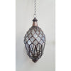 Moroccan Lamp Teadrop Frosted/Clear-Large at World Of Decor NZ