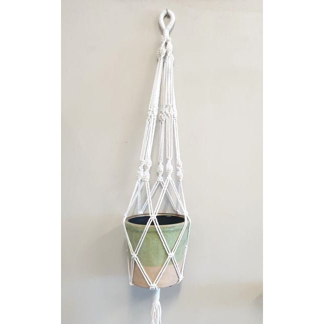 Macrame Pot Plant Holder 5 String Pot Plant Hangers & Holders at World Of Decor NZ