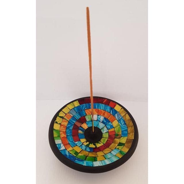 Incense Holder Multi Color Mosiac at World Of Decor NZ