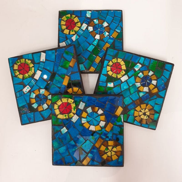 Hunder Mosaic Coasters S/4 Style 5 Mosaics at World Of Decor NZ