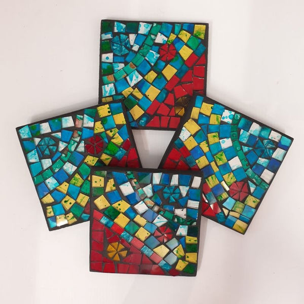 Hunder Mosaic Coasters S/4 Style 6 Mosaics at World Of Decor NZ