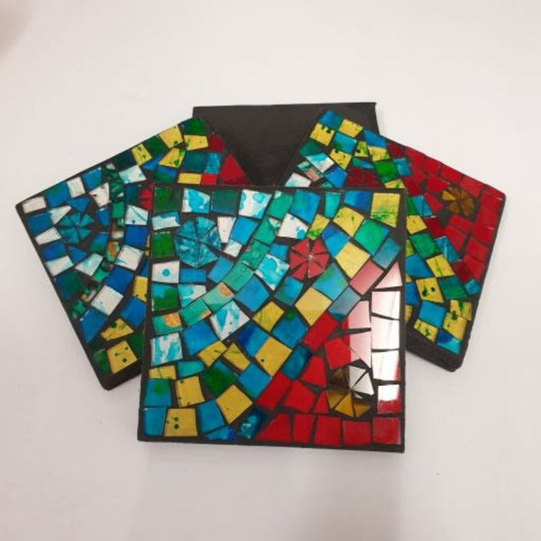Hunder Mosaic Coasters S/4 Style 6 Mosaics at World Of Decor NZ