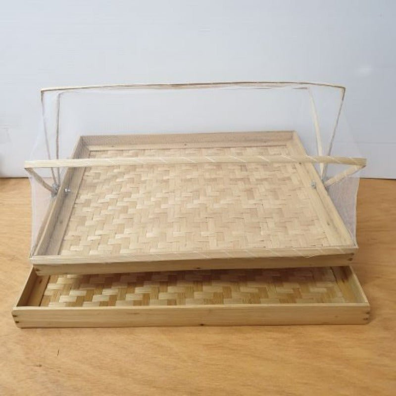Food Cover Rectangular S/2 Natural Home Accessories at World Of Decor NZ