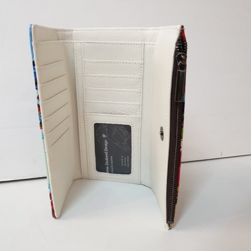 Leather Purse/Wallet - 2 Tui KIWIANA at World Of Decor NZ