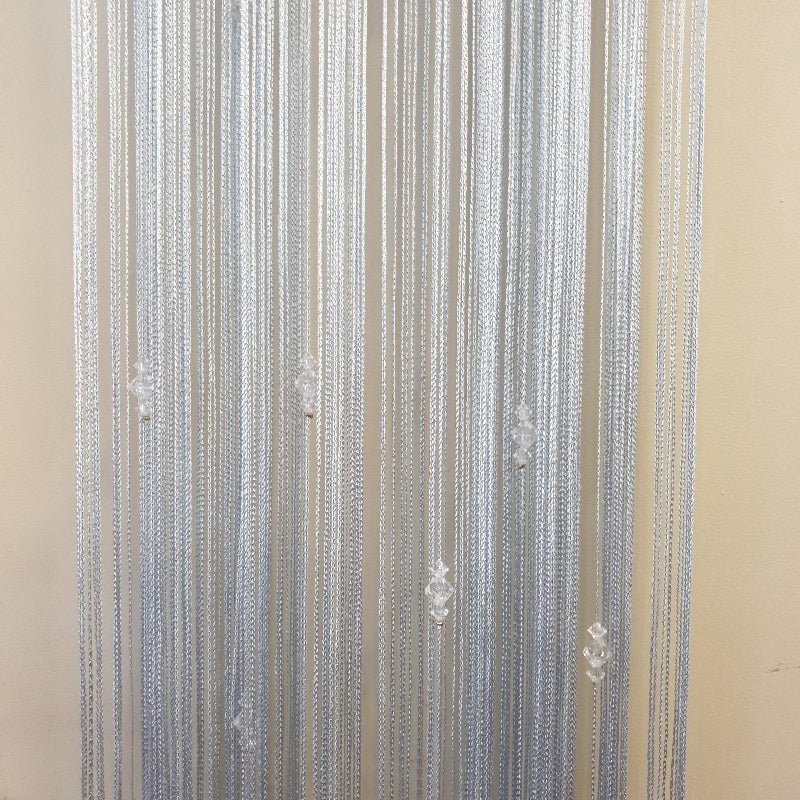 Fly String Curtain 3 Beaded - Silver Grey Home Accessories at World Of Decor NZ